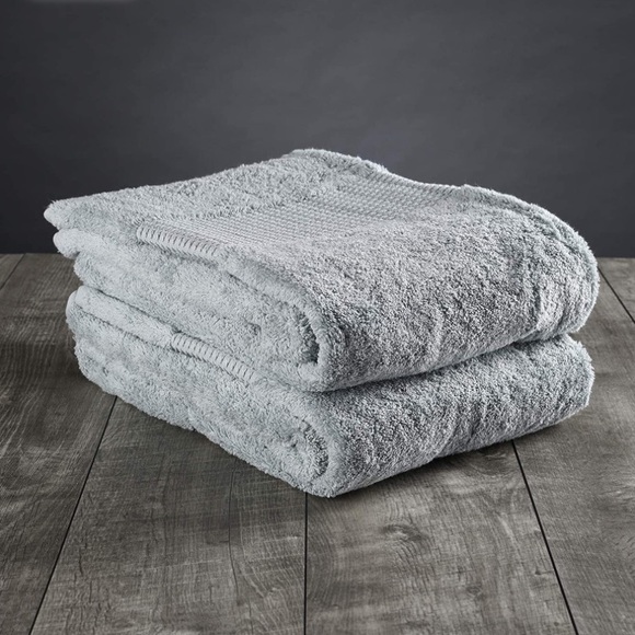 Delilah Home Other - NWT (2) Turkish Organic Cotton Bath Towels, Mineral Green, Delilah Home